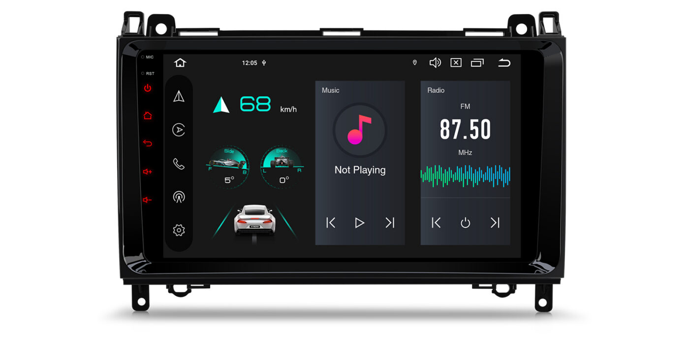 Mercedes-Benz Sprinter | Vito & Viano (2006-2020) | A-Class | B-Class W245 | Android 14 | 4+64GB | 4G | Gyroscope | DAB+ | GPS autoraadio ja multimeediakeskus - Töökindel riistvara igapäevaseks kasutamiseks
