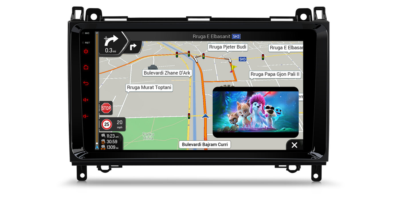 Mercedes-Benz Sprinter | Vito & Viano (2006-2020) | A-Class | B-Class W245 | Android 14 | 4+64GB | 4G | Gyroscope | DAB+ | GPS autoraadio ja multimeediakeskus - GPS navigatsioon ja multimeedia