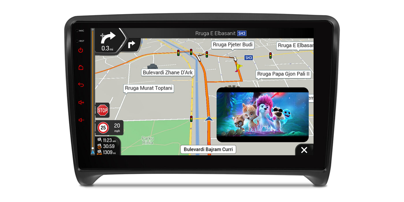 Audi TT (2006-2012) | Android 14 | 4+64GB | 4G | Gyroscope | DAB+ | GPS autoraadio ja multimeediakeskus - GPS navigatsioon ja multimeedia