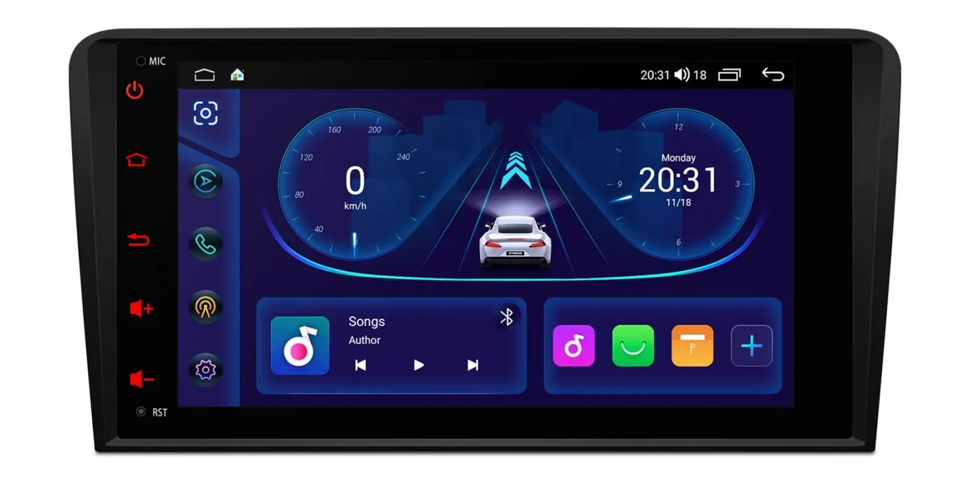 Audi A3 (2003-2012) | Android 14 | 4+64GB | GPS autoraadio ja multimeediakeskus - Töökindel riistvara