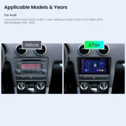 Audi A3 (2003-2012) Xtrons ID80A3AL Android 14 autoraadio tootepilt