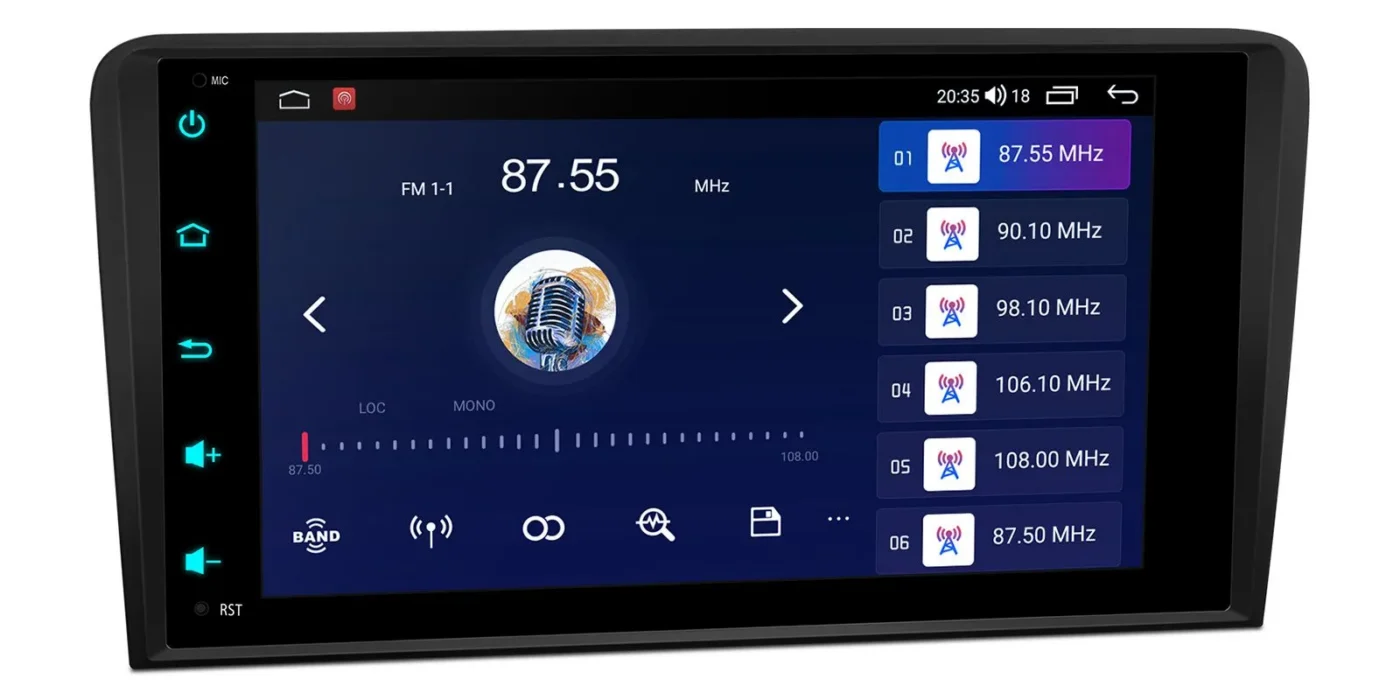 Audi A3 (2003-2012) | Android 14 | 4+64GB | GPS autoraadio ja multimeediakeskus - DSP heli ja raadio