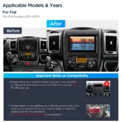 Peugeot Boxer | Citroen Jumper | Fiat Ducato (2011-2015) Xtrons PX74DTFL Android 14 autoraadio tootepilt