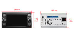 Ford C-Max | S-Max | Galaxy | Focus | Transit (2005-2011) Xtrons PX74QSFBL Android 14 autoraadio tootepilt