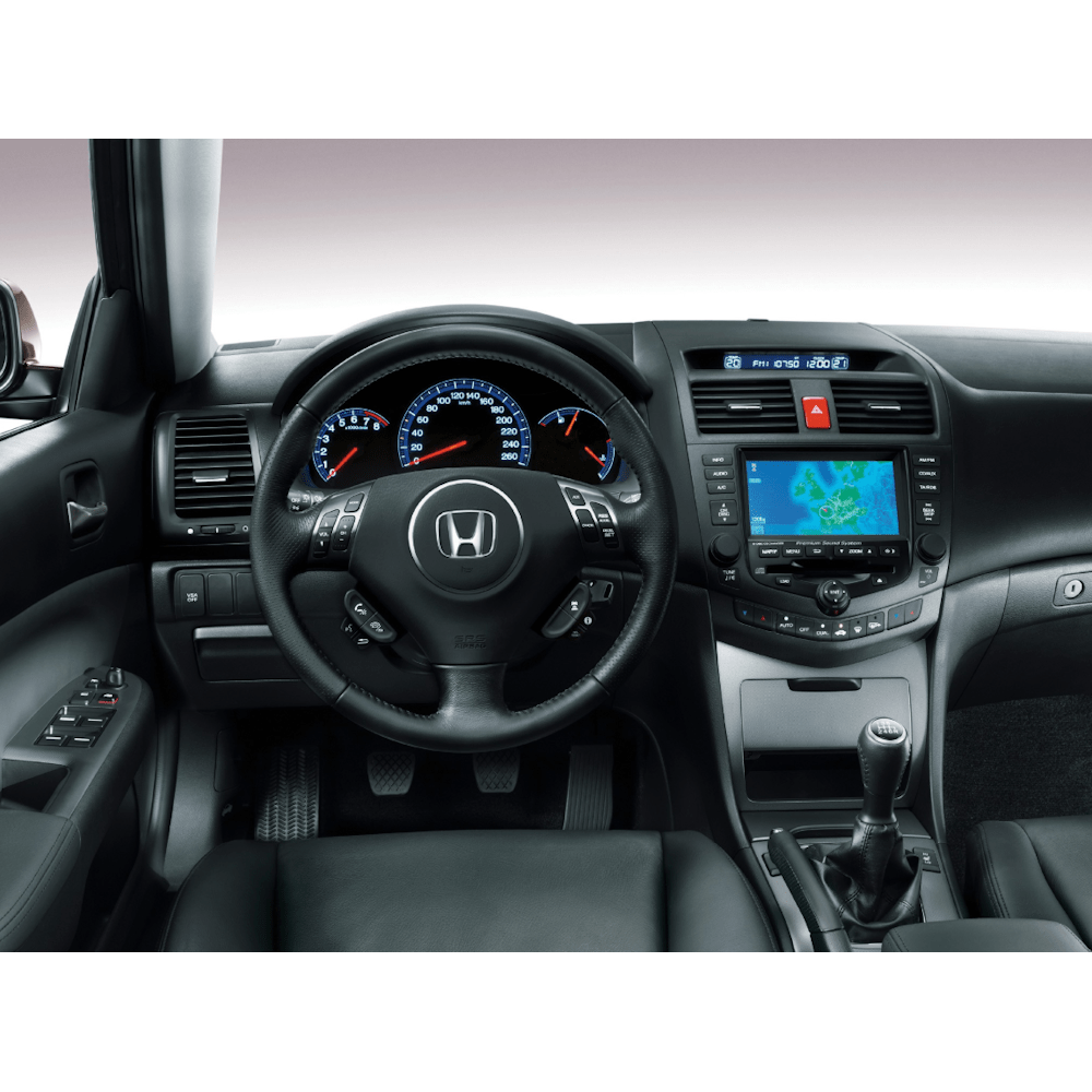 Näide auto Honda Accord originaalraadio ja armatuurlaua fotost sobivuse kontrollimiseks