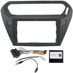 AutoDIGI F9431B: 9-tollise Android-ekraani paigaldusraam ja juhtmekomplekt, Citroën C-Elysée / Peugeot 301