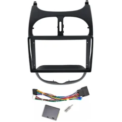 AutoDIGI F9436: 9-tollise Android-ekraani paigaldusraam ja juhtmekomplekt, Peugeot 206