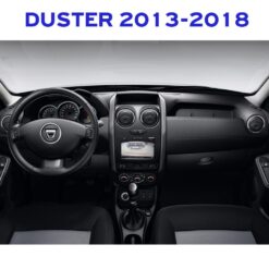 Näide auto Dacia Duster originaalraadio ja armatuurlaua fotost sobivuse kontrollimiseks