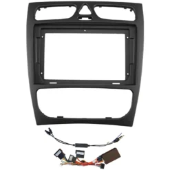 AutoDIGI F9812: 9-tollise Android-ekraani paigaldusraam ja juhtmekomplekt, Mercedes-Benz C-klass W203 / CLK W209