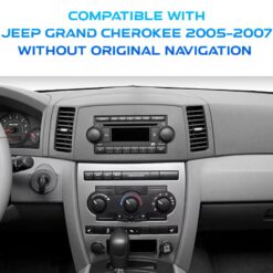 Näide auto Jeep Grand Cherokee originaalraadio ja armatuurlaua fotost sobivuse kontrollimiseks
