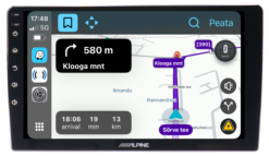 ALPINE INE-AW409S — Waze navigeerimine